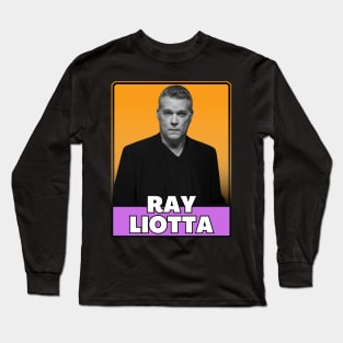 Ray liotta (retro design) Long Sleeve T-Shirt